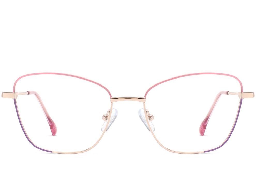 Gafas de metal rosa mariposa #BS2425-0029