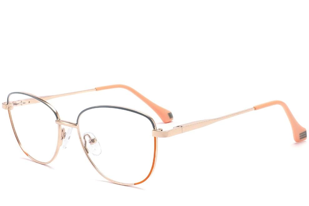 Butterfly Orange Metal Glasses #BS2425-0035