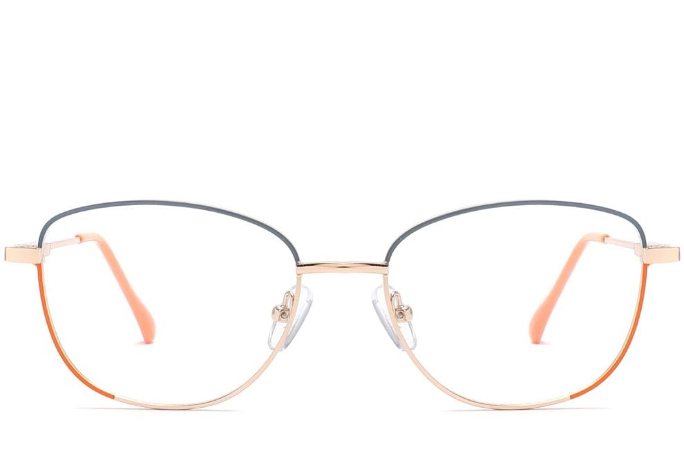 Butterfly Orange Metal Glasses #BS2425-0035
