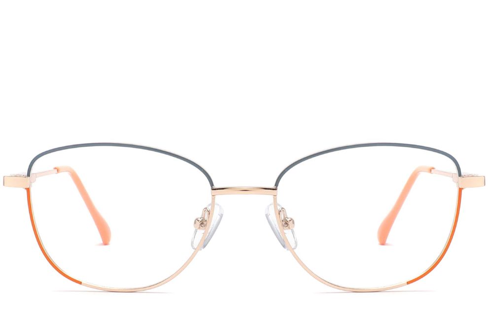 Butterfly Orange Metal Glasses #BS2425-0035