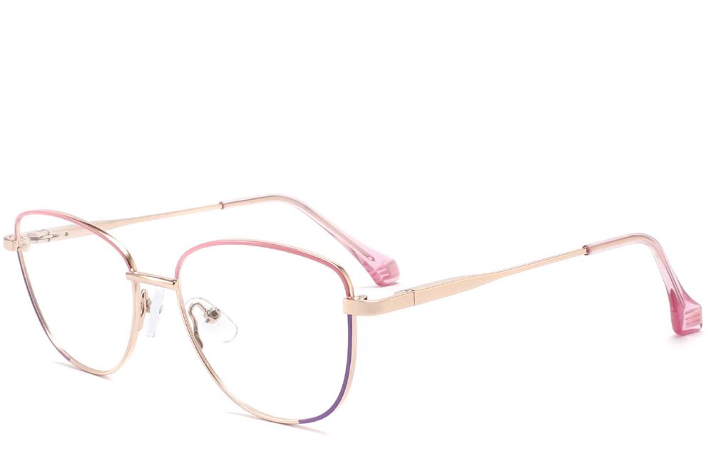 Gafas de metal rosa mariposa #BS2425-0036