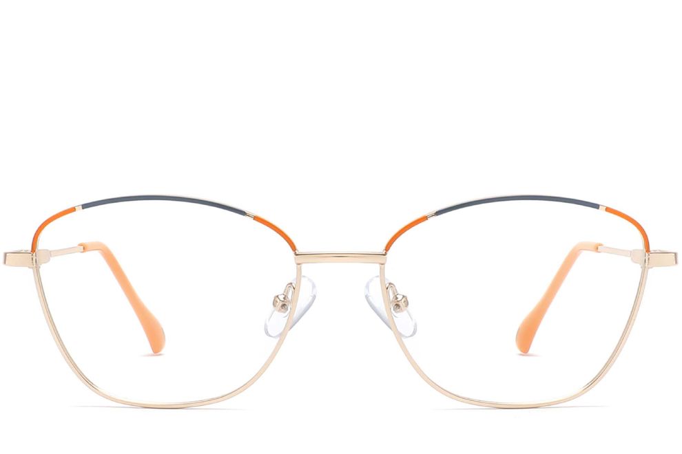 Butterfly Orange Metal Glasses #BS2425-0041