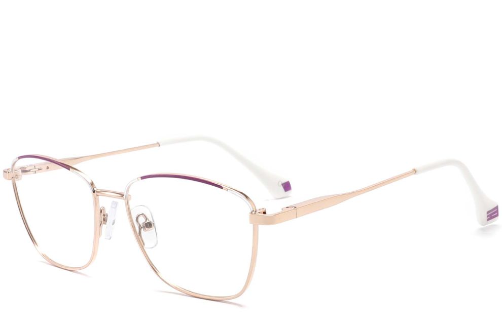 Schmetterlingsbrille aus weißem Metall #BS2425-0044