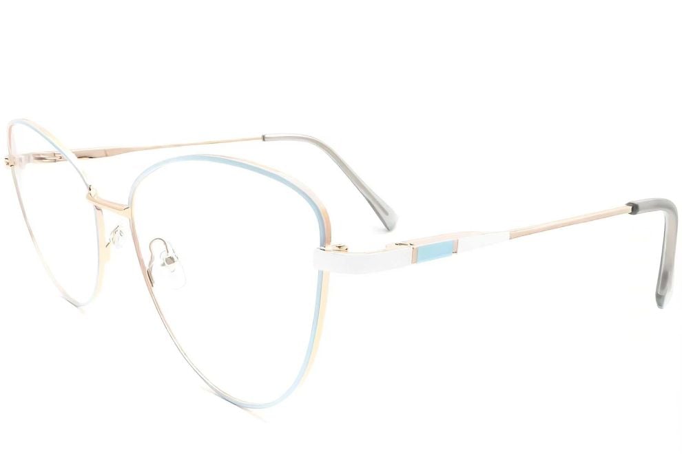 Butterfly Blue Metal Glasses #BS2425-0058