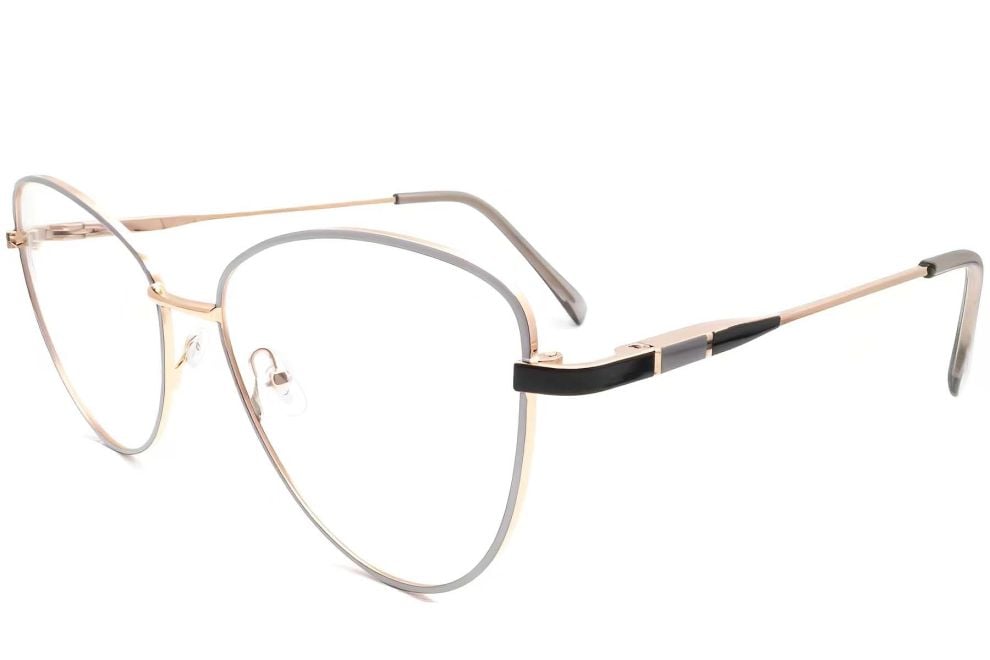 Gafas de metal negro con forma de mariposa #BS2425-0060