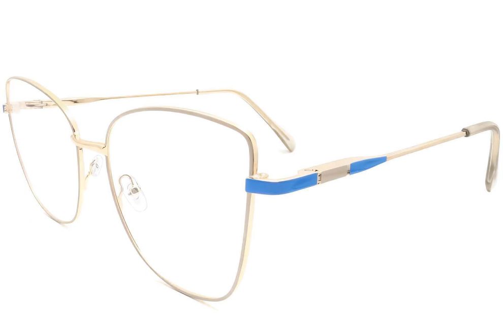 Schmetterlingsbrille aus goldenem Metall #BS2425-0067