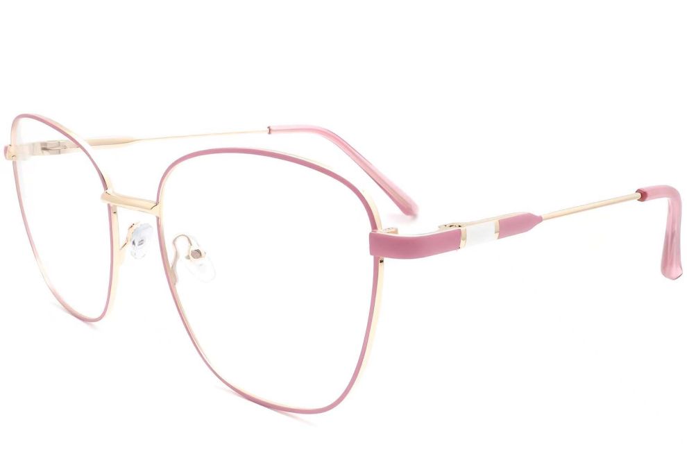 Lunettes papillon en métal rose #BS2425-0077