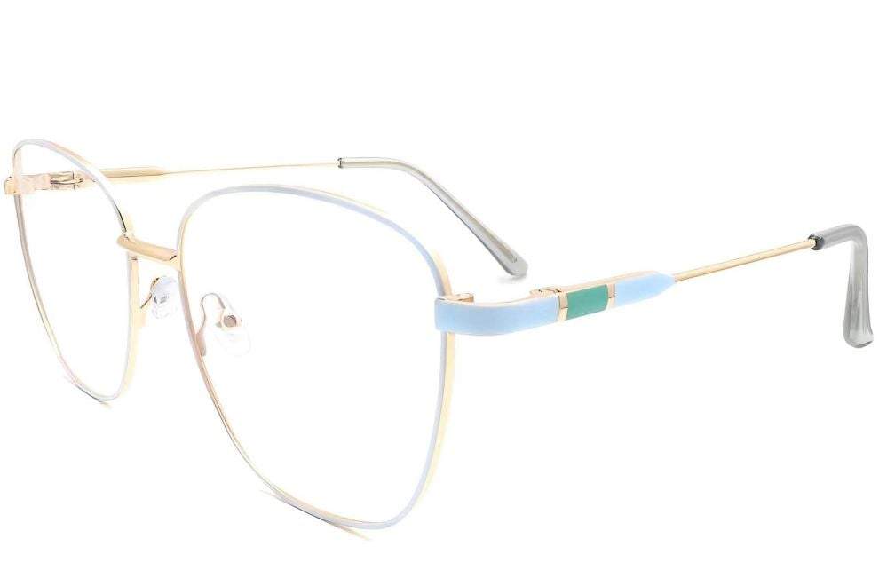 Gafas de metal azul mariposa #BS2425-0080