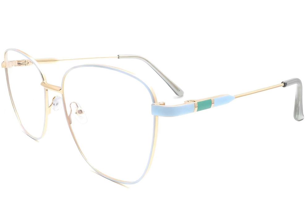 Gafas de metal azul mariposa #BS2425-0080