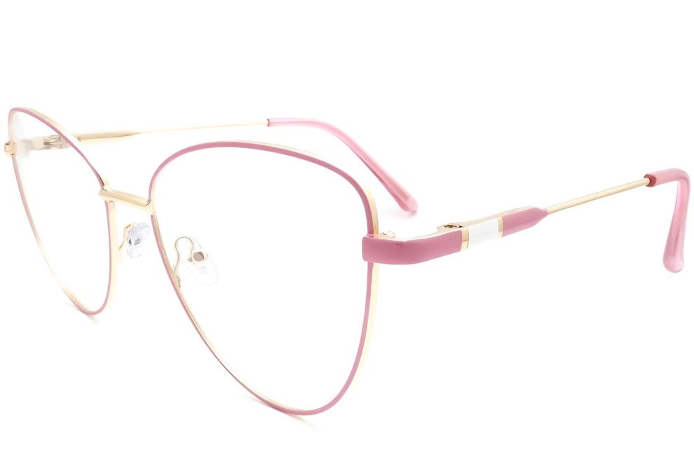 Schmetterlings-Pink-Metallbrille #BS2425-0081
