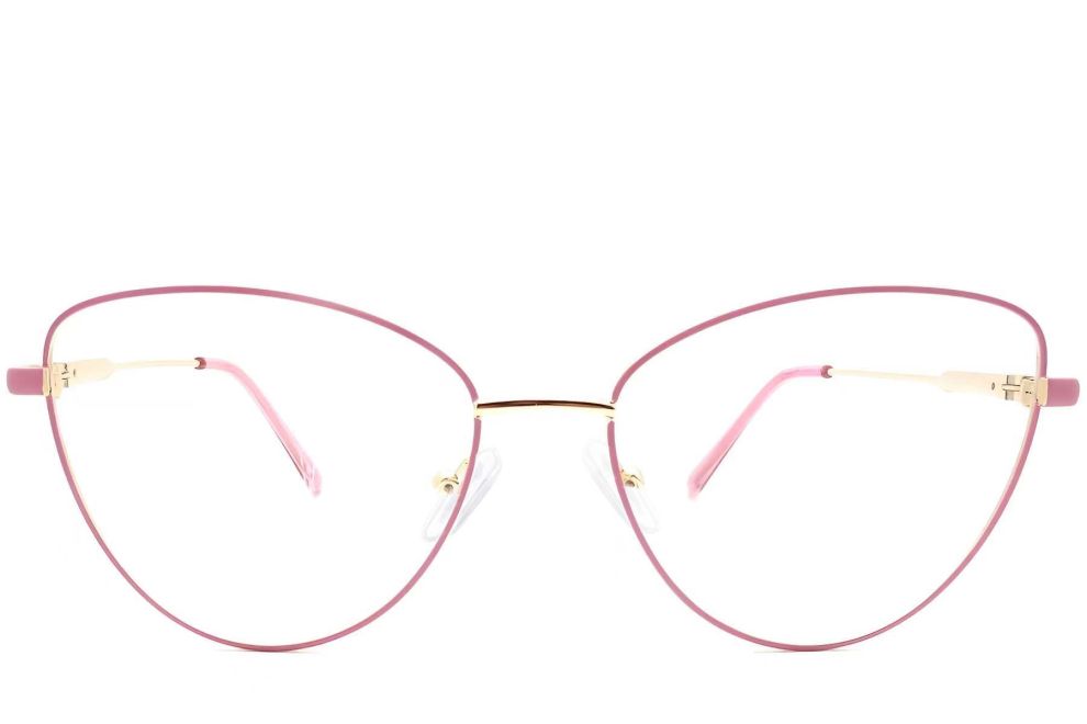 Schmetterlings-Pink-Metallbrille #BS2425-0081