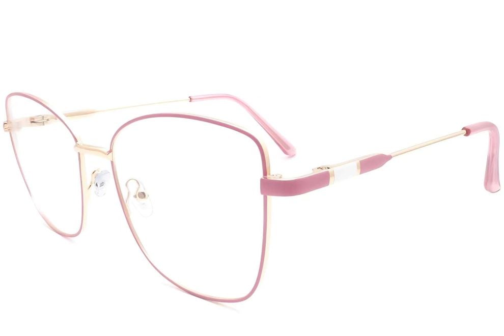 Gafas de metal rosa mariposa #BS2425-0092