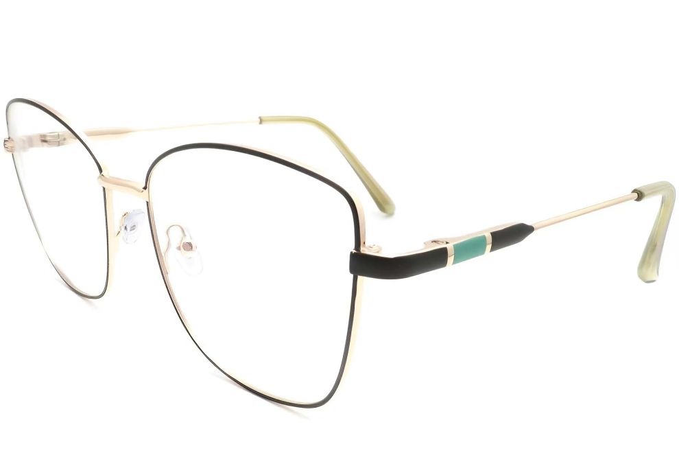 Schmetterlingsbrille aus schwarzem Metall #BS2425-0095