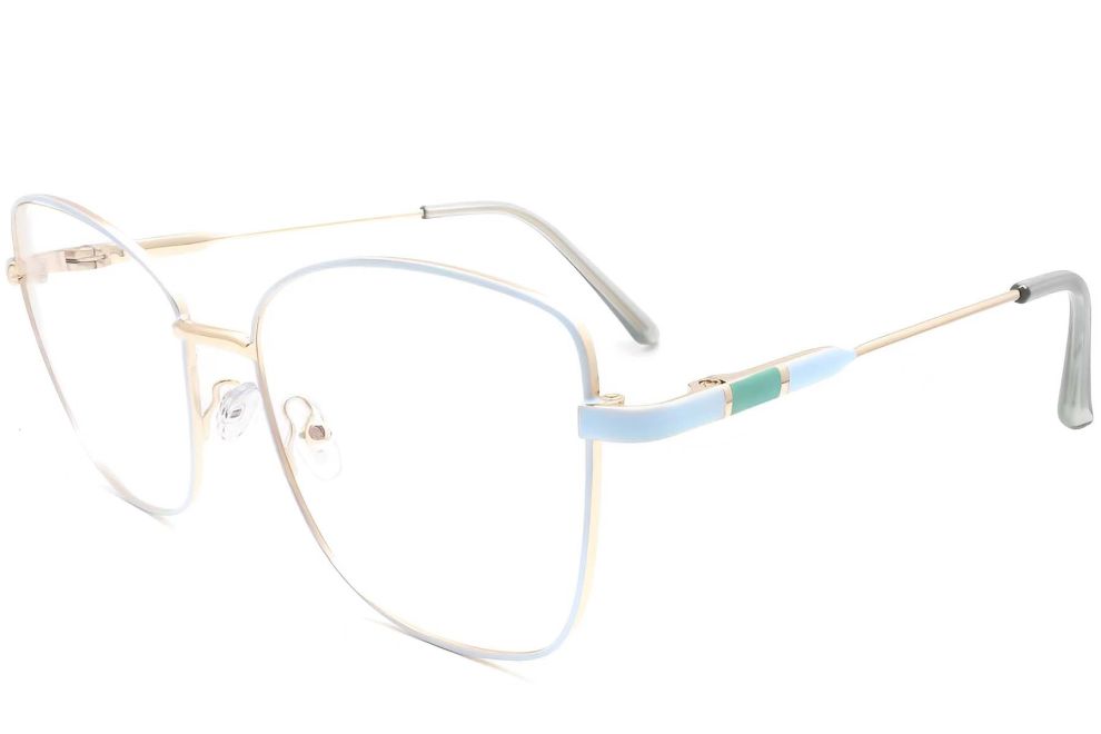 Gafas de metal azul mariposa #BS2425-0096