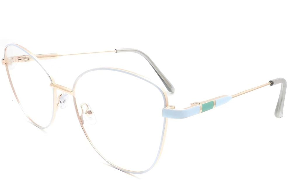 Butterfly Blue Metal Glasses #BS2425-0099