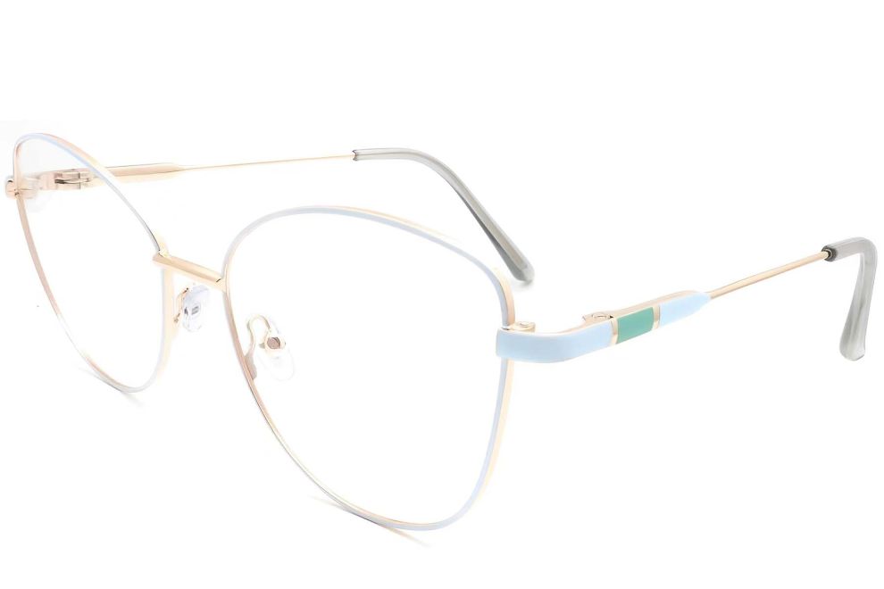Gafas de metal azul mariposa #BS2425-0099