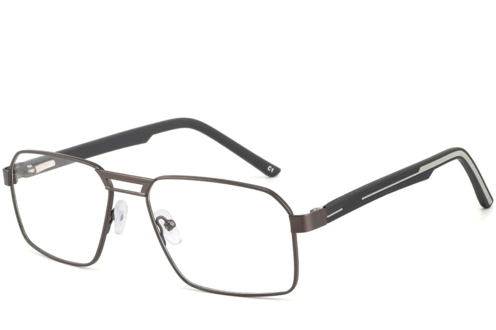 Aviator White Metal Glasses #BS2425-0117