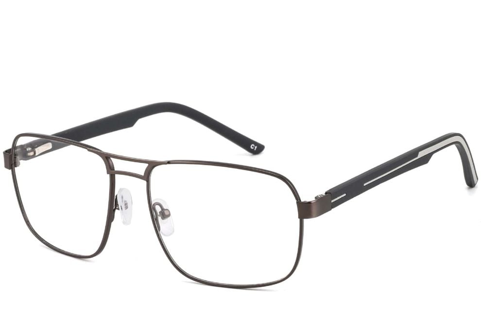 Aviator White Metal Glasses #BS2425-0122