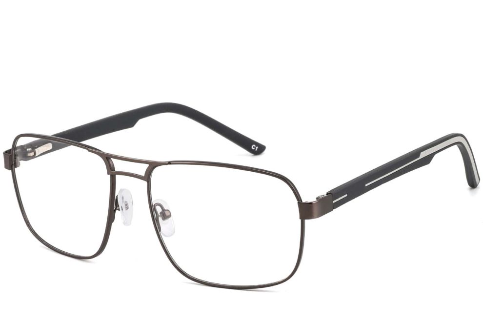 Gafas de aviador de metal blanco #BS2425-0122