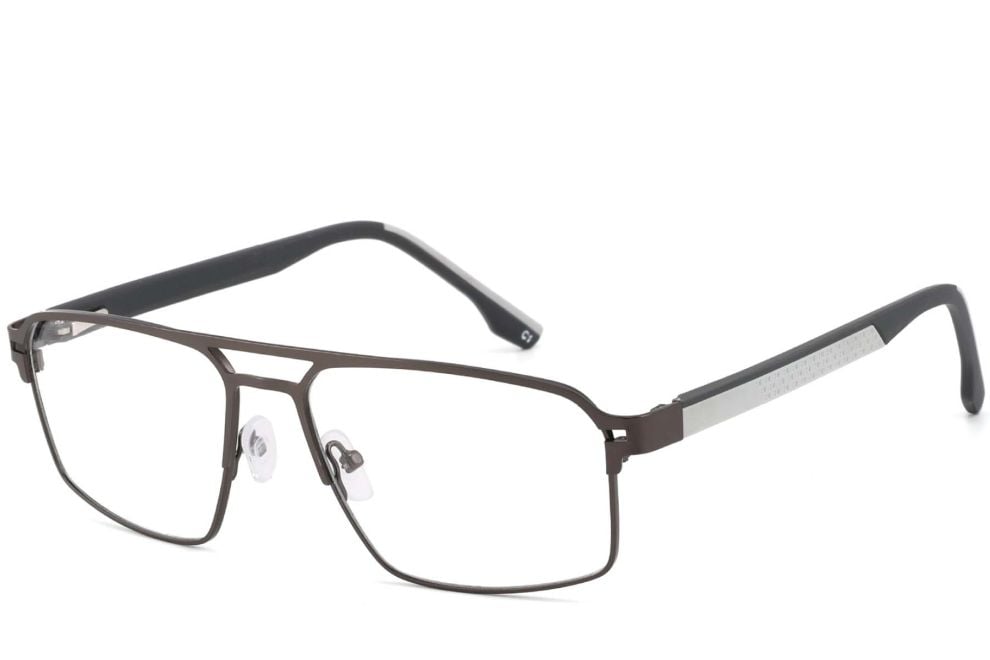 Aviator White Metal Glasses #BS2425-0137