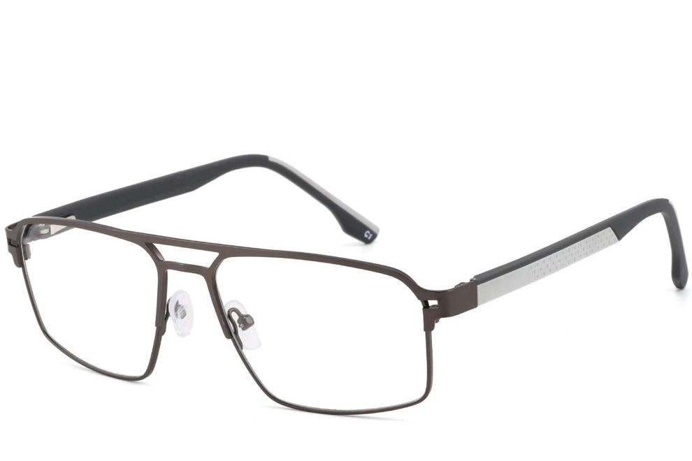 Aviator White Metal Glasses #BS2425-0137
