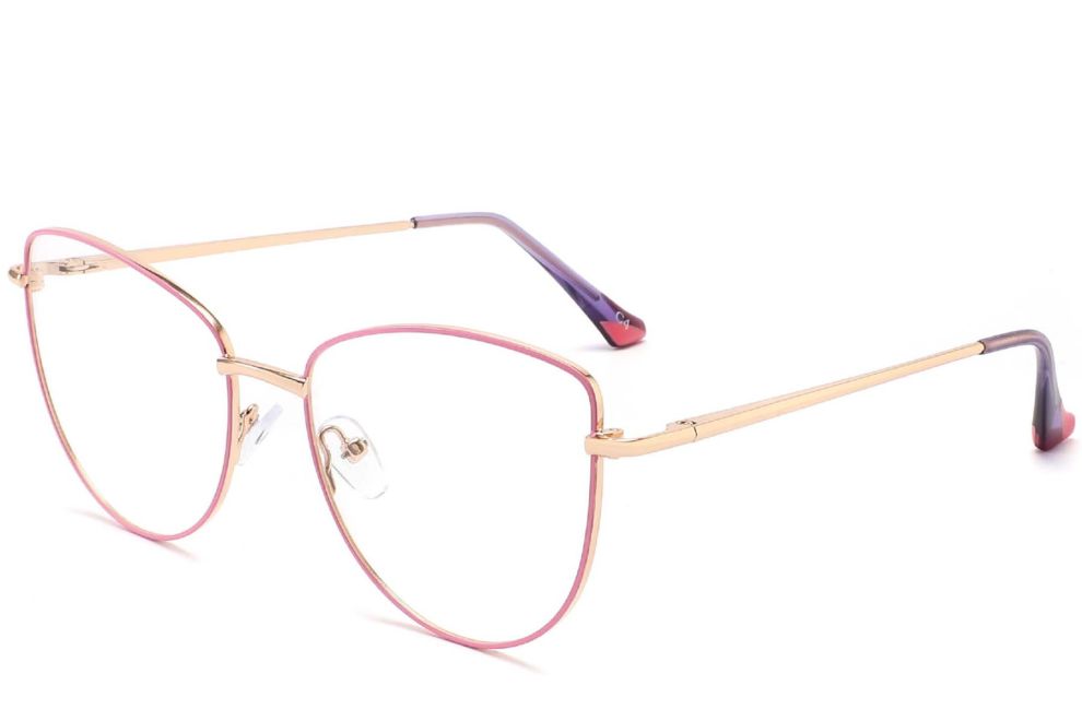Gafas de metal rosa mariposa #BS2425-0201