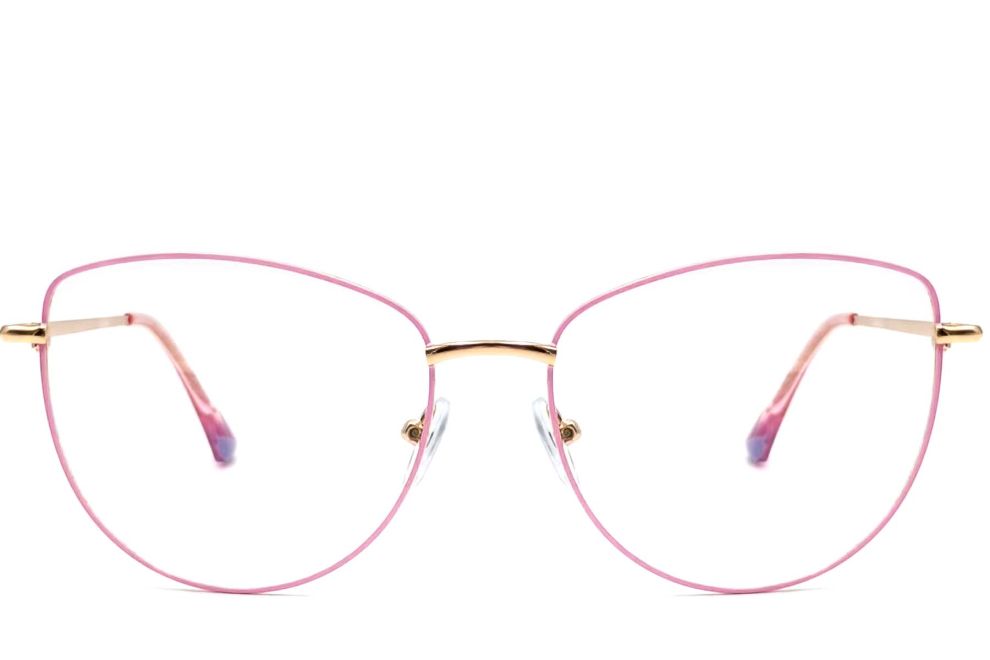 Gafas de metal rosa mariposa #BS2425-0201
