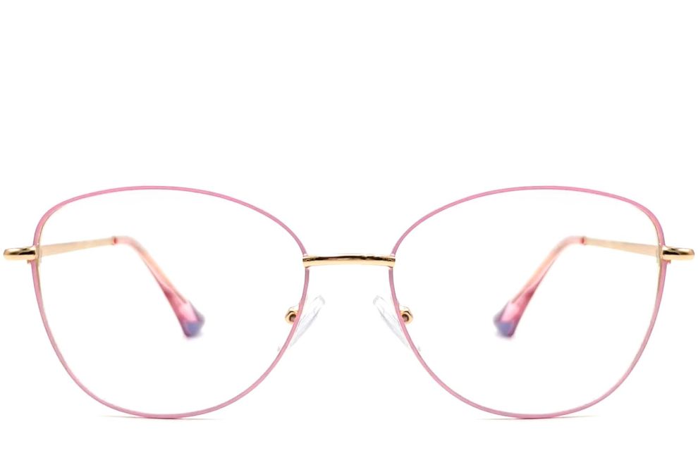 Gafas de metal rosa mariposa #BS2425-0210
