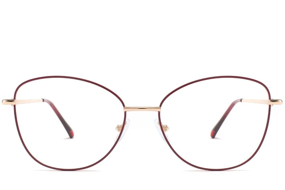 Butterfly Red Metal Glasses #BS2425-0212