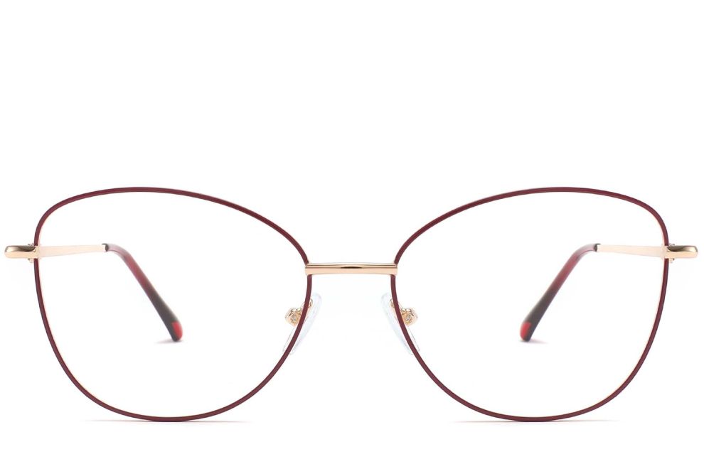 Butterfly Red Metal Glasses #BS2425-0212