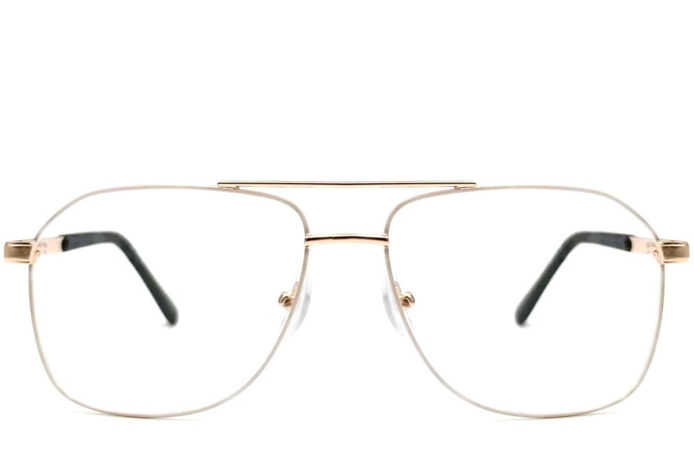 Aviator Golden Metal Glasses #BS2425-0218