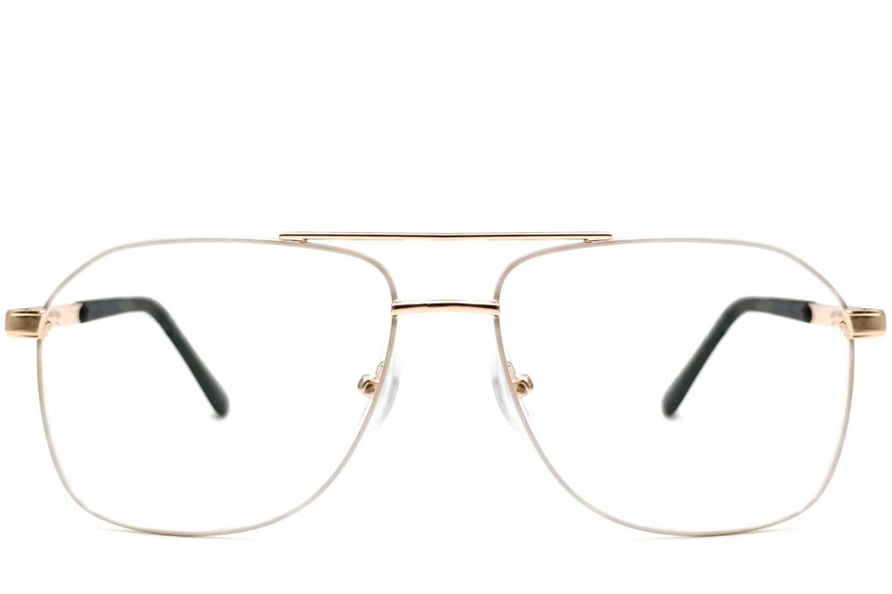 Gafas de aviador de metal dorado #BS2425-0218
