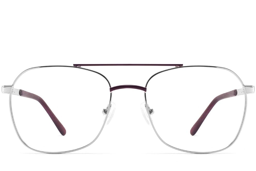 Aviator Purple Metal Glasses #BS2425-0222