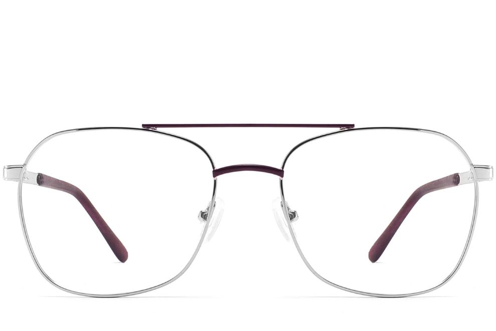Aviator Purple Metal Glasses #BS2425-0222