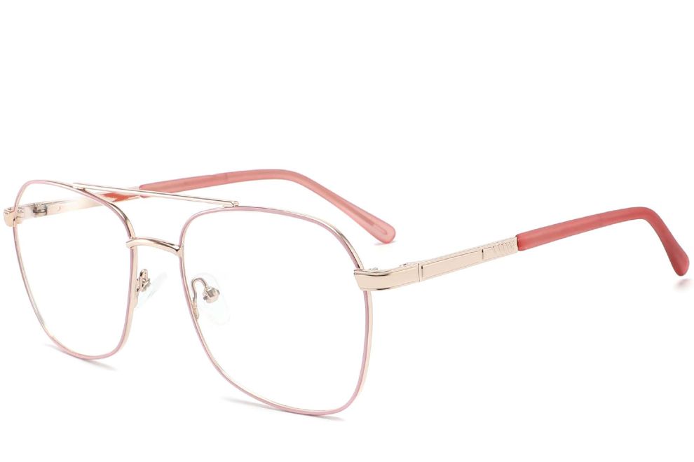 Lunettes aviateur en métal rose #BS2425-0223
