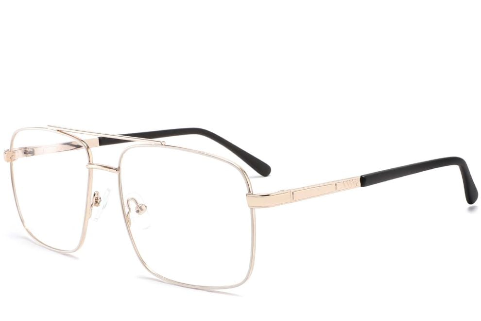 Aviator Golden Metal Glasses #BS2425-0225
