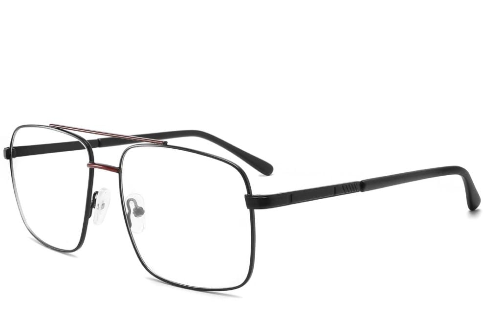 Aviator Red Metal Glasses #BS2425-0227