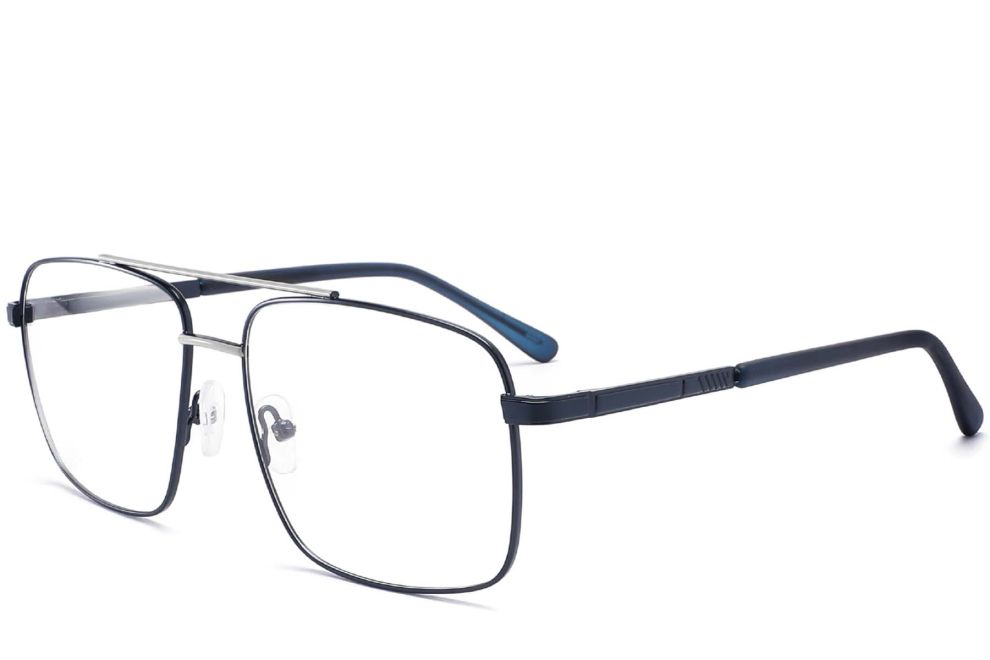 Lunettes aviateur en métal bleu #BS2425-0228