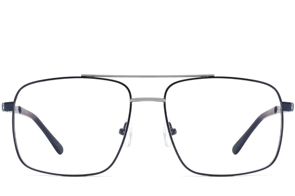Aviator Blue Metal Glasses #BS2425-0228