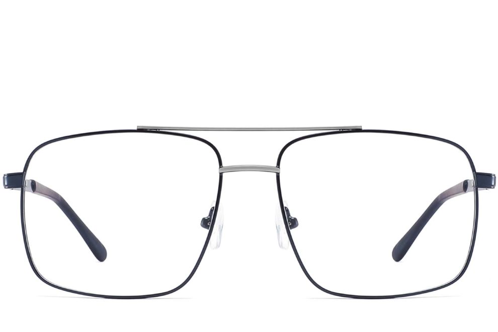 Lunettes aviateur en métal bleu #BS2425-0228