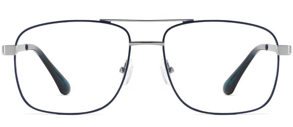 Aviator Blue Metal Glasses #BS2425-0239