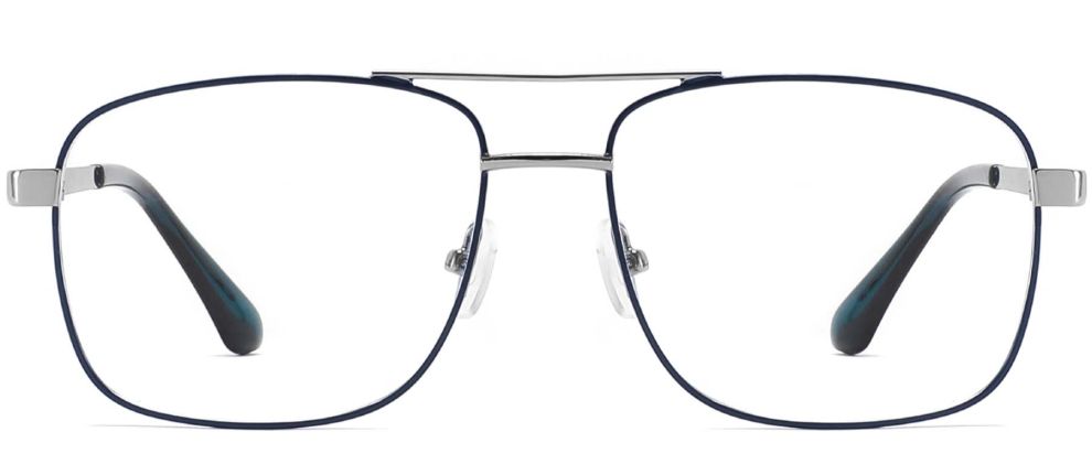 Lunettes aviateur en métal bleu #BS2425-0239
