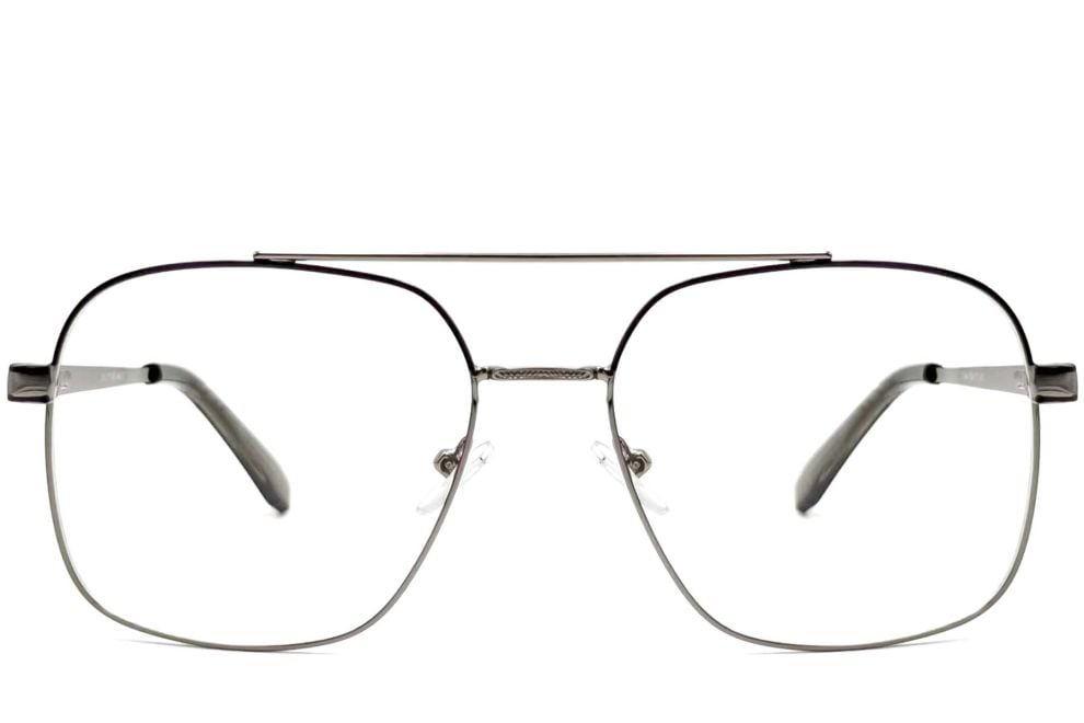 Aviator Black Metal Glasses #BS2425-0245