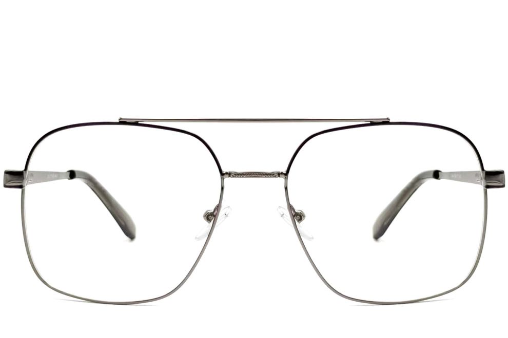 Aviator Black Metal Glasses #BS2425-0245