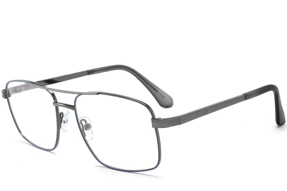Aviator Blue Metal Glasses #BS2425-0249