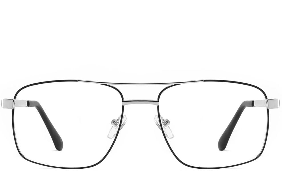 Aviator Black Metal Glasses #BS2425-0250
