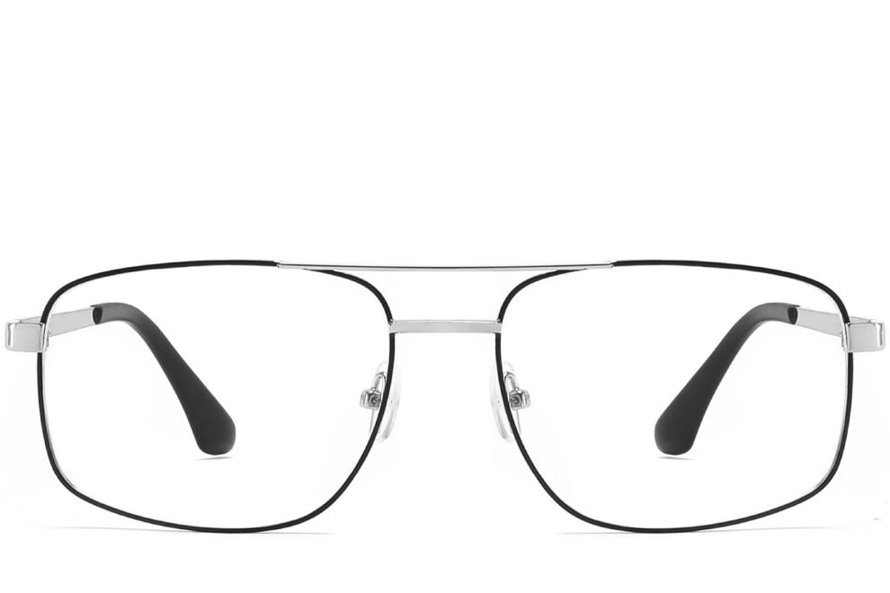 Lunettes aviateur en métal argenté #BS2425-0260