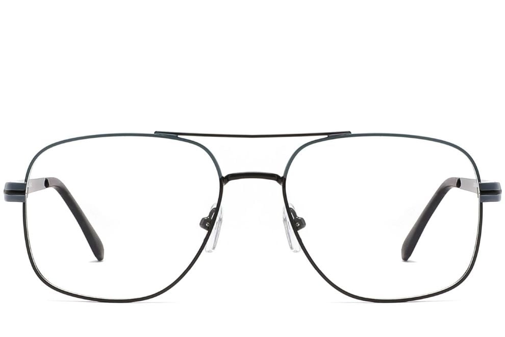 Gafas de aviador de metal negro #BS2425-0266