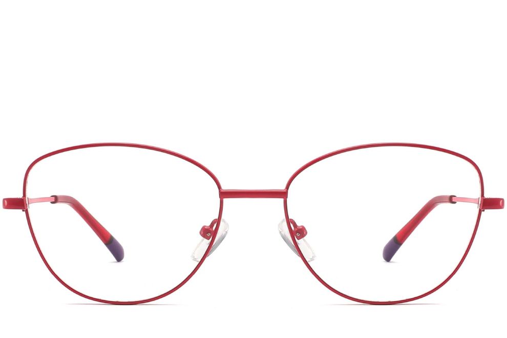 Butterfly Red Metal Glasses #BS2425-0280