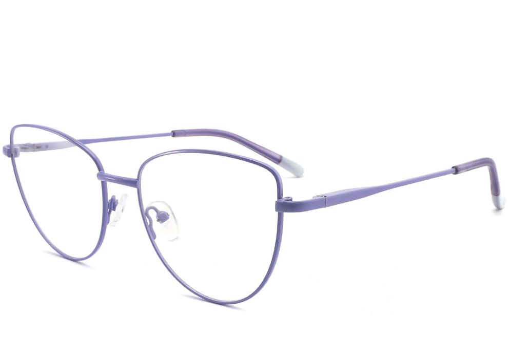 Gafas de metal morado con forma de mariposa #BS2425-0290